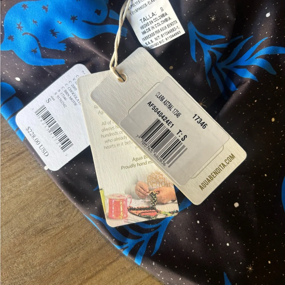 NEW Agua Bendita Clara Surf One Piece Swimsuit - Picture 10 of 11